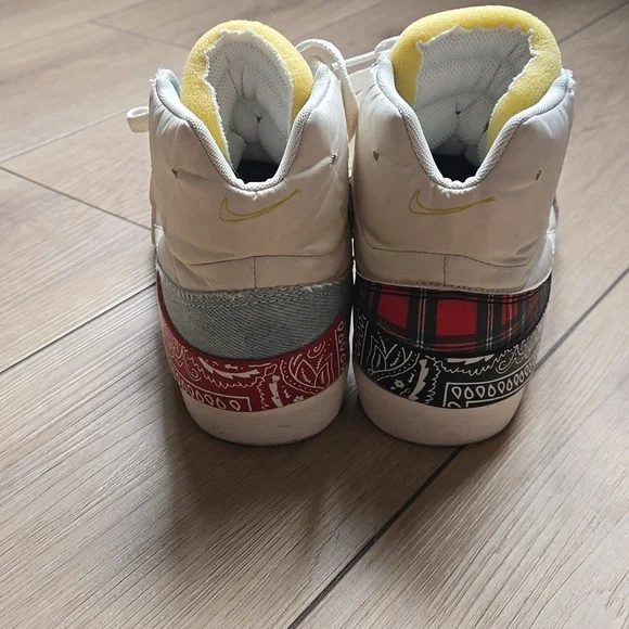 Nike Drop Type Mid 'Patchwork' Sneakers Sz Mens 8.5 - Picture 3 of 10